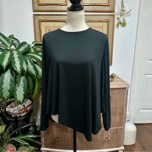 Lululemon Lifted Balance Long Sleeve Black Top Asymmetrical Sz S/M Yoga Workout